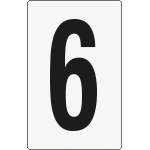 8906BN - Cartello numero 6/9 per contrassegnare