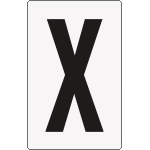 8934BN - Cartello lettera X per contrassegnare