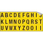 902AZ - Foglio n.30 etichette adesive G/N lett.da A a Z