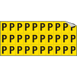 903P - Foglio n.30 etichette adesive G/N lettera P