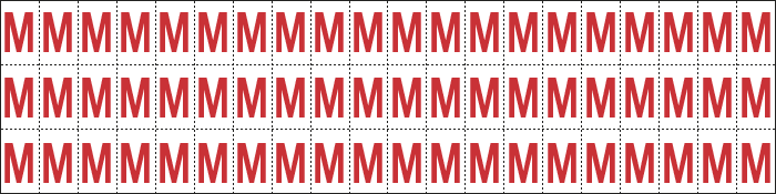 910M - Foglio n.60 etichette adesive B/R lettera M