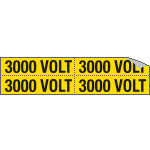9112B - Foglio n. 4 etichette adesive 3000 VOLT