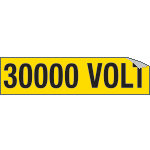 9118A - Foglio n. 1 etichette adesive 30000 VOLT