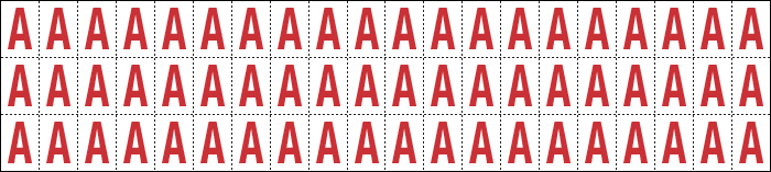 911A - Foglio n.60 etichette adesive B/R lettera A