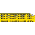 9121C - Foglio n.16 etichette adesive MONOFASE
