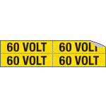 9132B - Foglio n. 4 etichette adesive 60 VOLT