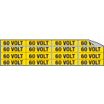 9132C - Foglio n.16 etichette adesive 60 VOLT