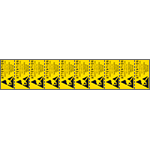 91510B - Foglio n.10 etichette Attention observe caution