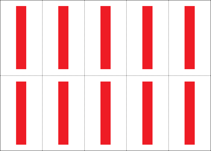915I - Foglio n.10 etichette adesive B/R lettera I