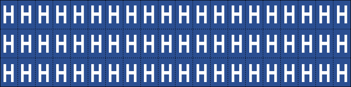 920H - Foglio n.60 etichette adesive B/B lettera H