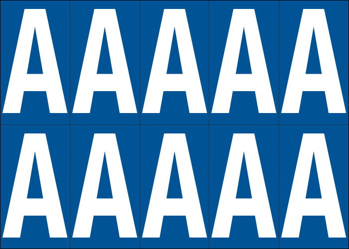 925A - Foglio n.10 etichette adesive B/B lettera A