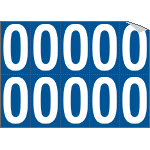 925O - Foglio n.10 etichette adesive B/B lettera O