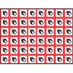 9422D - Foglio n.48 etichette adesive infiammabile