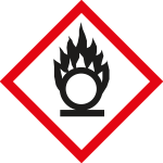 9423E - etichetta adesiva singola " materiali comburenti "