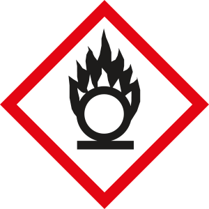 9423E - etichetta adesiva singola " materiali comburenti "