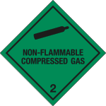 9448C - Etichetta adesiva NON FLAMMABLE COMPR.GAS (2)