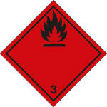 9452C - Etichetta adesiva FLAMMABLE solo simbolo (3)