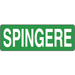 9604AG - Foglio n. 1 etichette adesive fondo verde SPINGERE