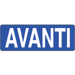 9607AB - Foglio n. 1 etichette adesive fondo blu avanti