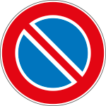 9635E - Etichetta adesiva Divieto di sosta