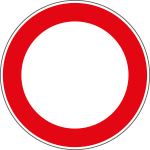 9639B - Etichetta adesiva Divieto di transito