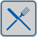 9649A - Etichetta argento simbolo RISTORANTE