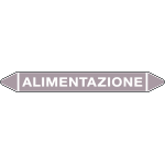 99202A - foglio 5 elichette per tubazioni fondo viola ALIMENTAZIONE