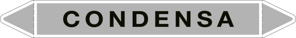 99A662B - foglio da 5 etichette autoadesive con frecce e simboli per CONDENSA