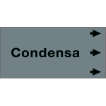 99A662NED - Etichetta fondo grigio " CONDENSA " destra