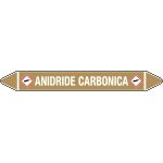 99A891B - foglio da 5 etichette autoadesive con frecce+simb ANIDRIDE CARBONICA
