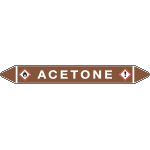 99B781B - foglio da 5 etichette autoadesive con frecce e simboli per ACETONE