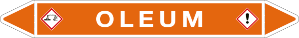 99C150B - foglio da 5 etichette autoadesive con frecce e simboli OLEUM