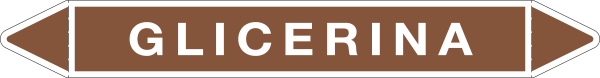 99C360A - foglio da 5 etichette autoadesive con frecce e simboli per GLICERINA