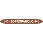 99C380A - foglio da 5 etichette autoadesive con frecce e simboli ISOPROPANOLO