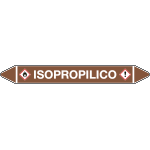 99C390A - foglio da 5 etichette autoadesive con frecce e simboli ISOPROPILICO