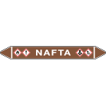 99C430A - foglio da 5 etichette autoadesive con frecce e simboli per NAFTA