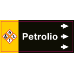 99C480NCD - foglio da 5 etichette fondo nero "PETROLIO" destra