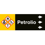 99C480NDD - foglio da 5 etichette fondo nero "PETROLIO" destra