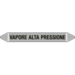 99C560A - foglio da 5 etichette autoadesive con frecce+simb VAPORE ALTA PRESS