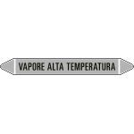 99C570B - foglio da 5 etichette autoadesive con frecce+simb VAPORE ALTA TEMPER.