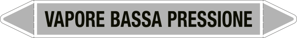 99C580A - foglio da 5 etichette autoadesive con frecce+simb VAPORE BASSA PRESS.