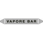 99C590C - Foglio da 5 etichette autoadesive con frecce e simboli per VAPORE BAR
