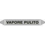99C610B - foglio da 5 etichette autoadesive con frecce e simboli VAPORE PULITO