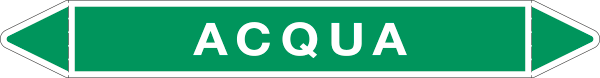 99C710A - foglio da 5 etichette autoadesive con frecce e simboli ACQUA