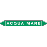 99C870B - foglio da 5 etichette autoadesive con frecce e simboli ACQUA MARE