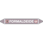 99C910B - foglio da 5 etichette autoadesive con frecce+simboli FORMALDEIDE