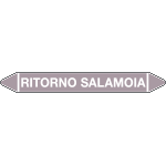 99C940A - foglio da 5 etichette autoadesive con frecce+simb RITORNO DI SALAMOIA