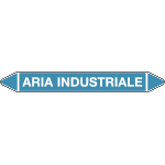99C970A - foglio da 5 etichette autoadesive con frecce+simb ARIA INDUSTRIALE