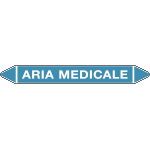 99C980B - foglio da 5 etichette autoadesive con frecce+simboli ARIA MEDICALE