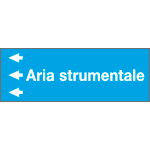 99C990NDS - Foglio da 5 etichette "ARIA STRUMENTALE " sinistra